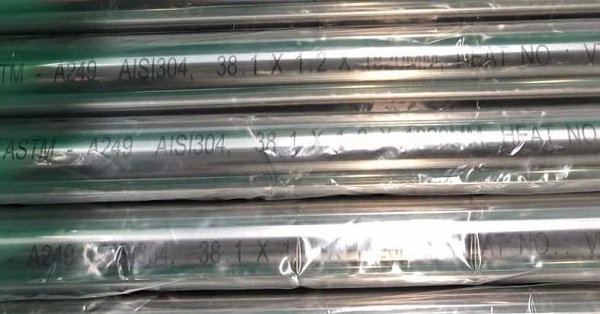 ASTM A249 TP304 welded tubes, bright annealed.